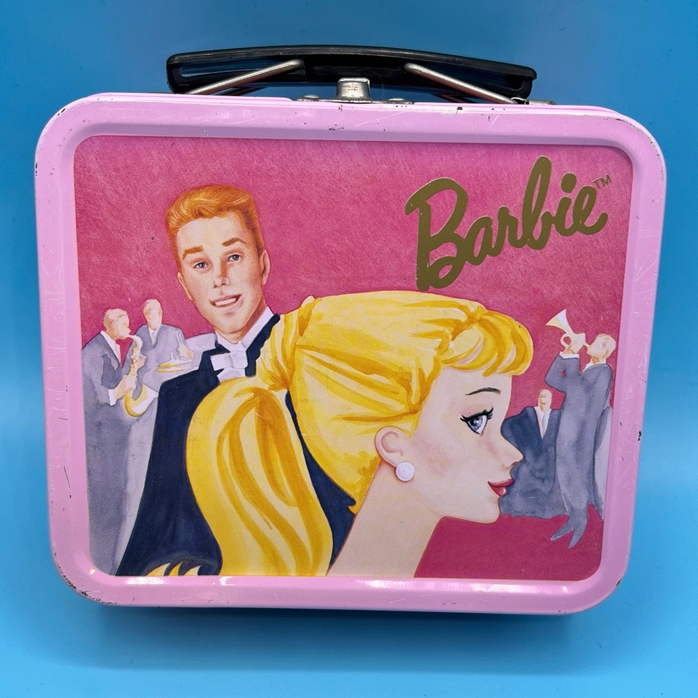 Barbie Pink and Yellow Retro Lunchbox